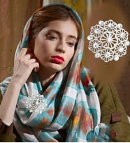 HARİKA PELUŞ  Broş (Yaka İğnesi) (Turkuaz)