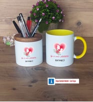 Anneler Günü Hediyesi Kalemlik, Kupa Bardak T Kişiye Özel Hediye (Model 10)