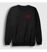 Presmono Unisex Beyaz Logo K-Pop Red Velvet Sweatshirt 276829tt (Siyah)