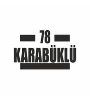 78 Karabüklü Araba Sticker siyah 16x9 CM (Siyah)