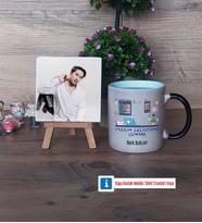 Yazılım Geliştirme Uzmanı Fotoğraflı Dekoratif Taş, Kupa Bardak Beyaz Hediye (Model 9)