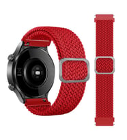 Samsung Galaxy Watch Gear S3 3 45mm 46mm Kordon Örgü Tokalı Kordon (Kırmızı)