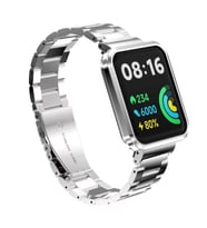 Xiaomi Redmi Watch 2 Lite Zore KRD-60 Metal Kordon (Gümüş)