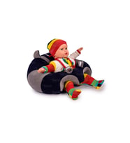 TOKKO Bebek Bebe Yatmaz Oturma Destek Minderi - Bebek Koltuğu - Büyük Bebek Oturağı Bebeyatmaz (Lacivert-Gri)