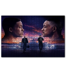 Cakapuzzle  Gemini Man Will Smith Two Faces  Puzzle Yapboz MDF (Ahşap) (1000 Parça)