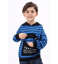 Toontoy Erkek Çocuk Baskılı Sweatshirt (Saks)