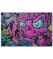 Cakapuzzle Duvar Boyama Beyin ve Gözler  Puzzle Yapboz MDF (Ahşap) (500 Parça)