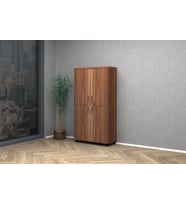 Vena Tam Kapak Ofis Dosya Dolabı 80x35x150cm (Beyaz - Ceviz)