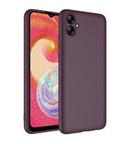 Galaxy A04E Kılıf Zore Mara Lansman İç Yüzeyi Kadife Kılıf (Koyu Mor)