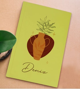 BK Gift Kişiye Özel İsimli Sert Kapaklı Sarı Defter, Arkadaşa Hediye, Yeni İş Hediyesi, Anı Defteri, Doğum Günü Hediyesi (Model 10)