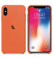 Apple iPhone X / iPhone XS Silikon içi Kadife Lansman Kılıf (Turuncu)