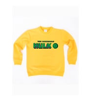 Spiderman baskılı pamuklu kumaş çocuk sweatshirt (Sarı)
