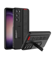 Galaxy S24 Plus Kılıf Standlı El Tutacaklı Band Kılıf (Karbon)