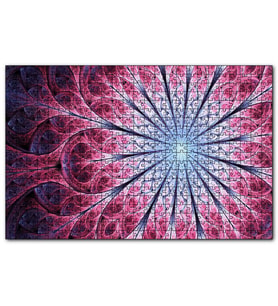 Cakapuzzle Siyah Ve Gri Mandala Desen Görseli  Puzzle Yapboz MDF (Ahşap) (255 Parça)