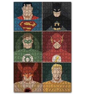 Cakapuzzle Çizgi Film Kahramanları Görseli Puzzle Yapboz MDF (Ahşap) (500 Parça)