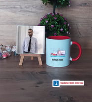 Fen ve Teknoloji Öğretmeni Fotoğraflı Dekoratif Taş, Kupa Bardak Beyaz Hediye (Model 2)