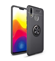 Xiaomi Mi Max 3 Kılıf Yüzüklü Magnetli Ravel Case (Siyah)