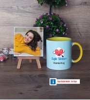 Sağlık Teknikeri Fotoğraflı Dekoratif Taş, Kupa Bardak Beyaz HediyeTıp Bayramı Hediyesi (Model 7)