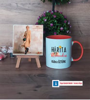 Harita Mühendisi Fotoğraflı Dekoratif Taş, Kupa Bardak Beyaz Hediye (Model 13)