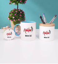 Hakim Kupa Bardak Kalemlik ve Anahtarlık İsme Özel (Model 3)