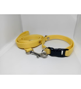 Hebmeyy Köpek Tasma Gezdirme, Köpek Gezdirme Takımı, Mini ve Orta Irk, Yavru Köpek Gezdirme Köpek Boyun Tasması (Sarı)