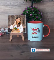 Zabıt Katibi Fotoğraflı Dekoratif Taş, Kupa Bardak Beyaz Hediye (Model 13)