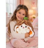 Pababo 50 Cm Pelüş Çilek Tavşan (Sarı)