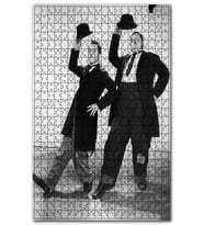 Cakapuzzle Laurel Hardy Filmde Dans Puzzle Yapboz MDF (Ahşap) (500 Parça)