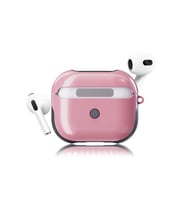 Apple Airpods 3. Nesil Uyumlu Kılıf Shockproof Silikon Renkli Uyumlu Kılıf (Pembe)