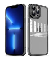 Apple iPhone 12 Pro Kılıf Kamera Korumalı Transparan Zore Post Kılıf (Siyah)