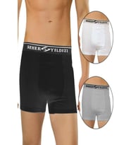 6 Adet Seher 060 Likralı Erkek Boxer  Külot (Karışık)