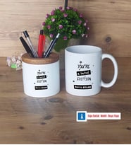 Arkadaşa Hediye Kalemlik, Kupa Bardak T Kişiye Özel Hediye Doğum Günü Hediyesi (Model 4)