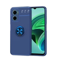 Xiaomi Redmi Note 11E Kılıf Zore Ravel Yüzüklü Silikon Kılıf (Mavi)