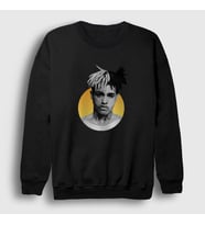 Presmono Unisex Beyaz Sun XXXTentacion Sweatshirt 49026tt (Siyah)