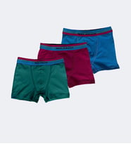 Malabadi 3 Lü Paket Erkek Çocuk Boxer 3M208 (Mavi-Yeşil)