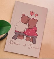 BK Gift Kişiye Özel Sevgili İsimli Sert Kapaklı Pudra Pembesi Defter, Sevgiliye Hediye, Doğum Günü Hediyesi, Anı Defteri (Model 4)
