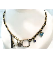 Choker Gold Zincir Kolye (Siyah)