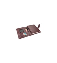 Organizer Ajanda Kılıflı Tarihli Çizgili 168 Yaprak 17x24 Defterli Dilli Mıknatıslı Rainbow Vegan 20x26 cm (Bordo)