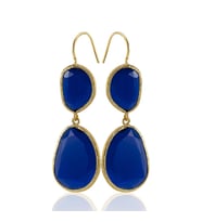 Kadir Jewellery 22 Ayar Altın Kaplama Kadın Sallantılı Küpe -El İşçiliği Ve Hipoalerjenik Küpe (Parlement)