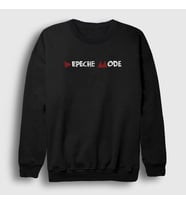 Presmono Unisex Beyaz Delta Depeche Mode Sweatshirt 140012tt (Siyah)