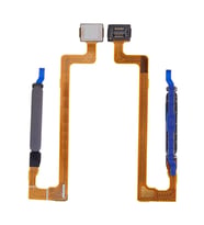 Xiaomi Uyumlu Redmi Note 12R Parmak İzi Okuyucu Flex 23076RA4BC Mavi (Siyah)