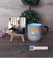 Arkeolog Fotoğraflı Dekoratif Taş, Kupa Bardak Beyaz Hediye (Model 10)