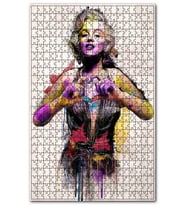 Cakapuzzle Marilyn Monroe Kalp Görseli Puzzle Yapboz MDF (Ahşap) (1000 Parça)