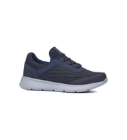 Günlük Erkek Yetişkin Sneaker Büyük Numara 45-50 Spor Ayakkabı Bağcıklı 110 (Lacivert)