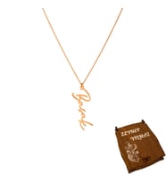 İsimli Gümüş Kolye İsimli Kutu Hediyeli Trend İsimli Kolye (Rose)