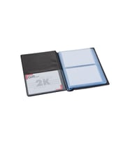 Kartvizit Albümü 2 Sıralı 80 Kartlık Business Card Album 11x13,5 cm (Bordo)