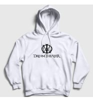 Presmono Unisex Gri Logo Dream Theater Kapüşonlu Sweatshirt 144131tt (Beyaz)