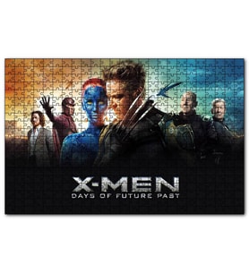 Cakapuzzle X Men Days of Future Görsel  Puzzle Yapboz MDF (Ahşap) (500 Parça)