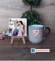 Anneye Doğum Günü Hediyesi Fotoğraflı Dekoratif Taş, Kupa Bardak Beyaz Hediye (Model 10)