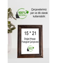 15*21 Tekli Çerçeve (Ceviz Rengi)
